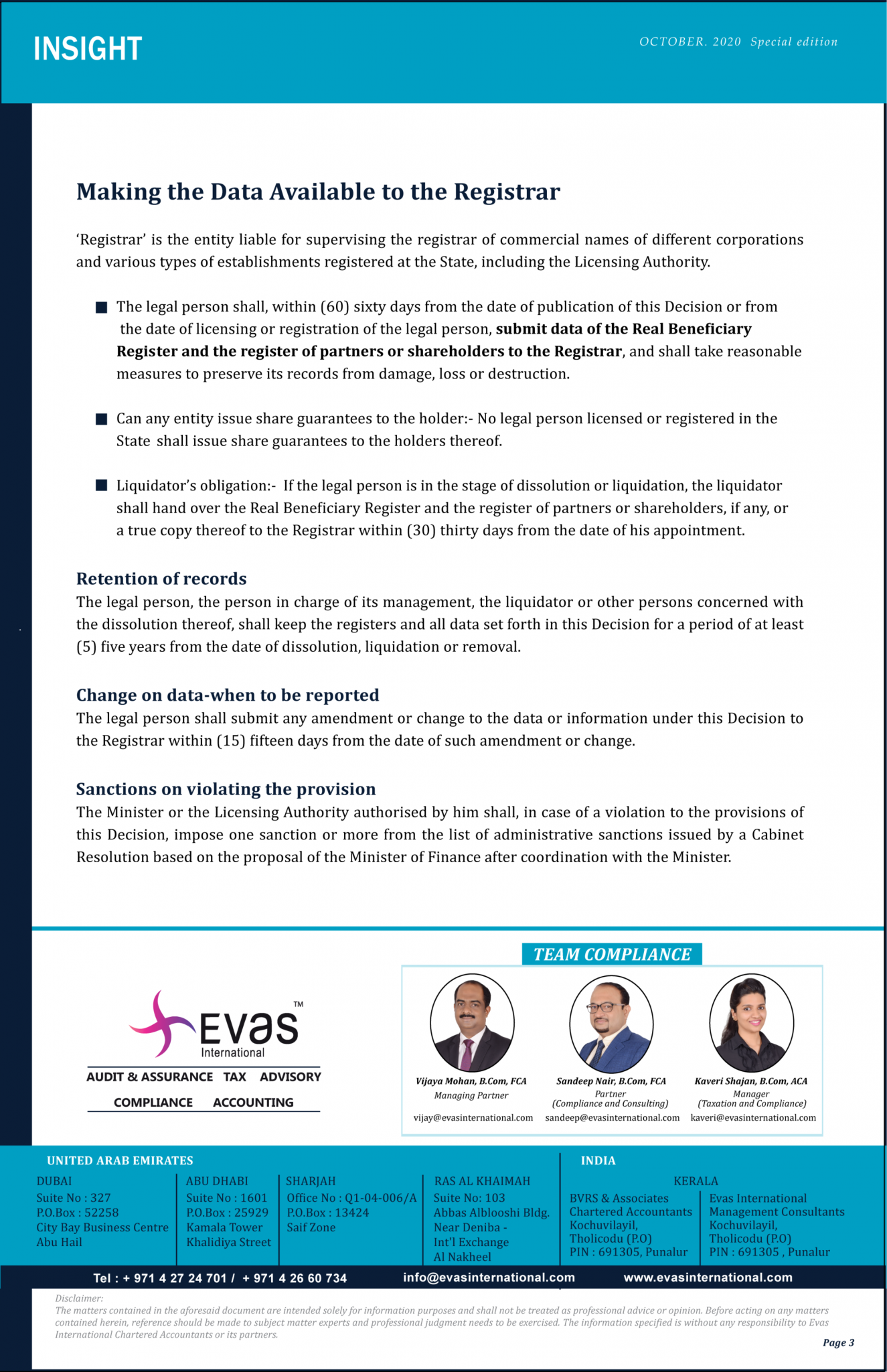 Ultimate Beneficiary owner